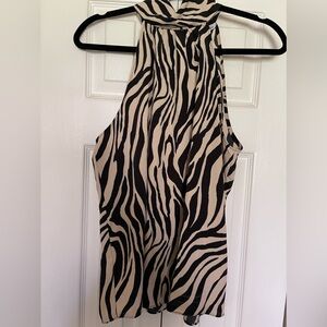 Naked Zebra blouse tank top